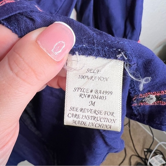 Blu Pepper Long Sleeve Embroidery Tassel Top - Picture 4 of 9